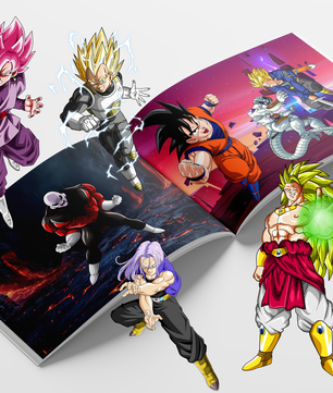 Dragon Ball Z: 200+ Legendary Coloring Pages in 4K UHD - Unique, Must-See Art (Printable Black & White PNG) - Instant Download | Directly to Your Inbox!