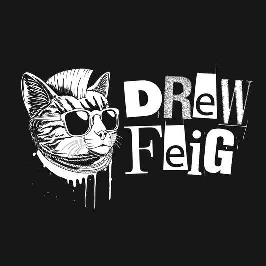 Premium Drew FeiG Cat Art Vector Extra Large Customized