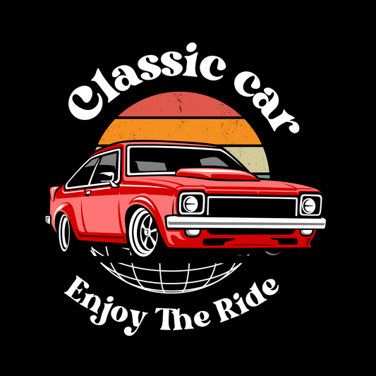 Premium Classic Car Art Vector Extra Large Customized