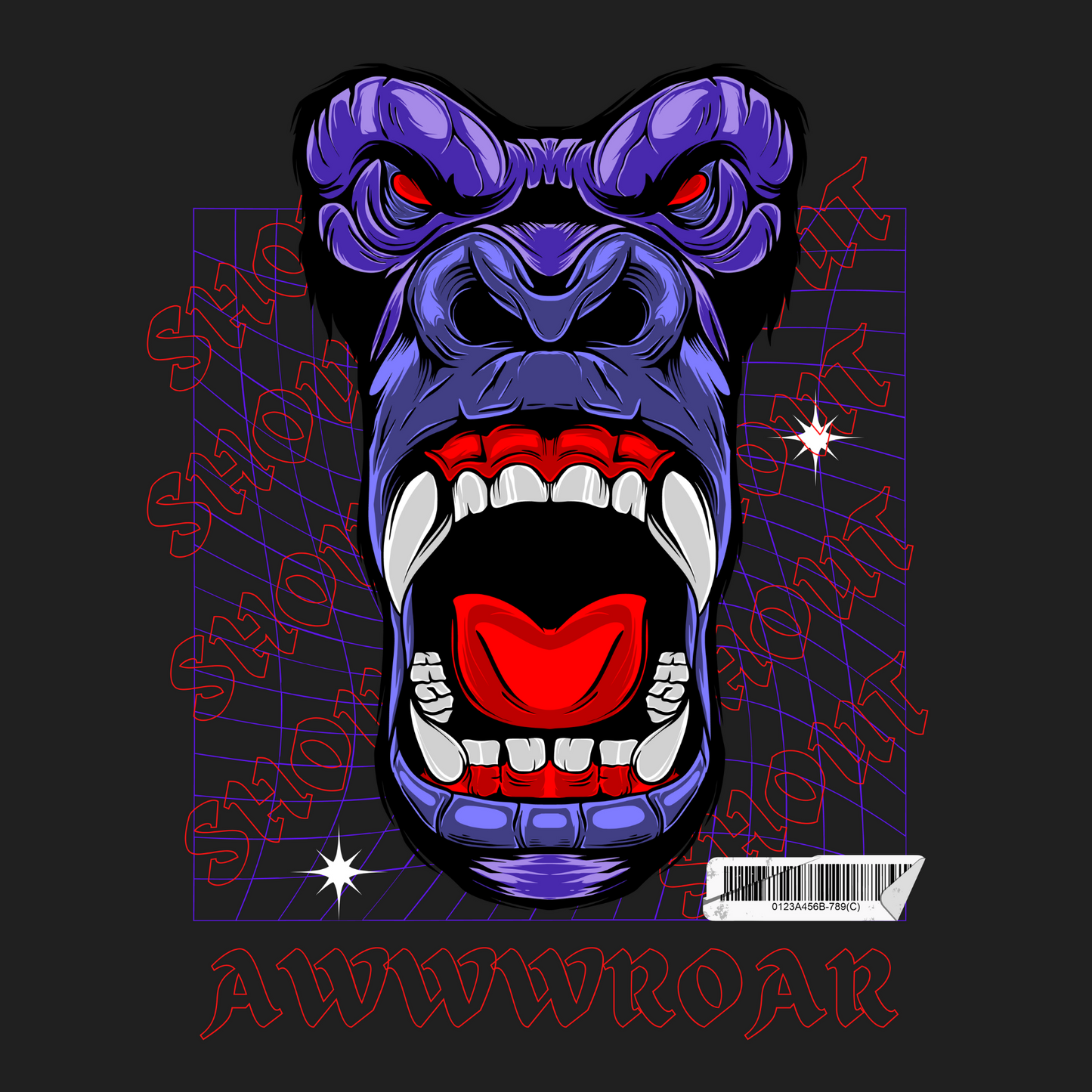 Premium Awwroar Gorilla Art Extra Large Customized