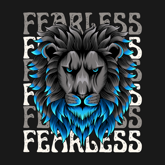 Premium Fearless Lion Art Extra Large Customized